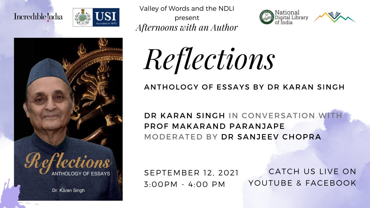 Global Event on ‘Reflections – Anthology of Essays’ by Dr. Karan Singh