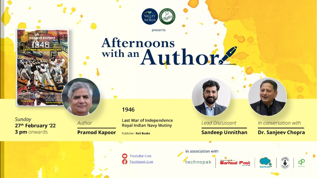 Afternoons with an Author: 27th February 2022 | Pramod Kapoor