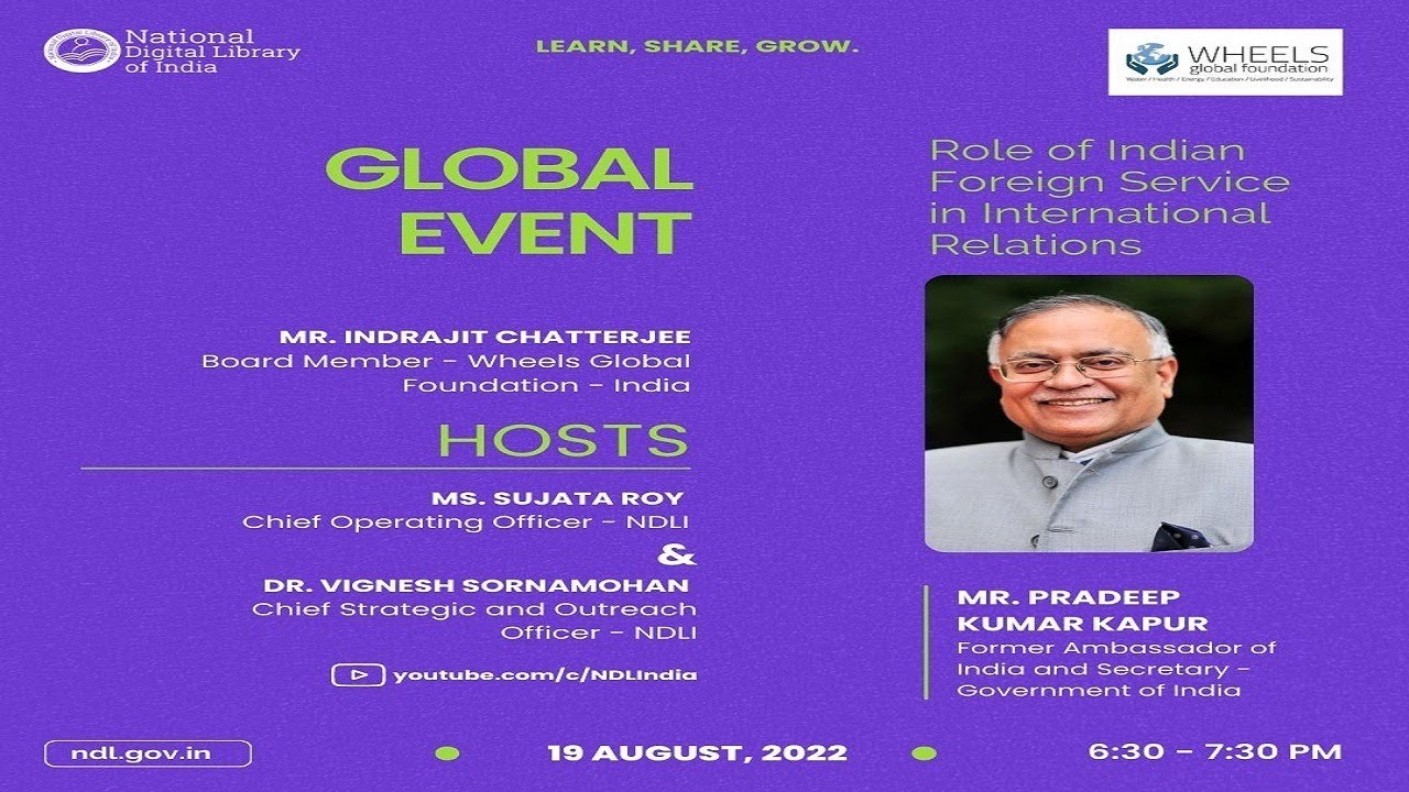 Global Event: Role of Indian Foreign Service in International Relations