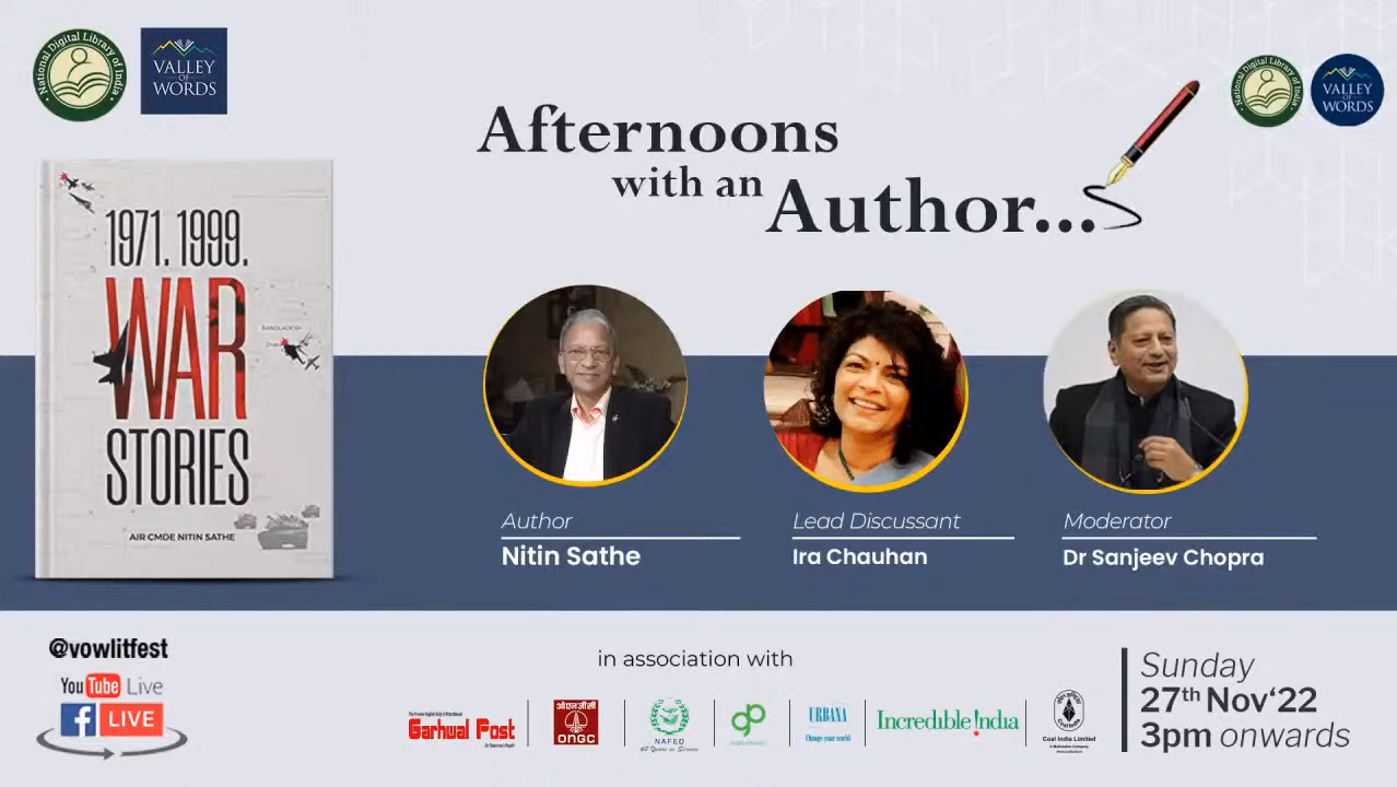 Global Event : Afternoons with an Author - Air Cmde Nitin Sathe's book 1971.199...