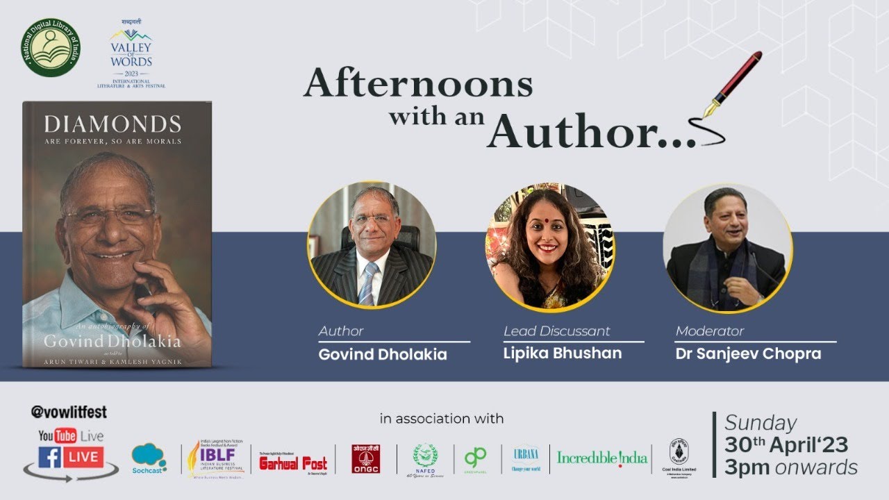 Afternoons with an Author with Govind Dholakia, Lipika Bhushan & Dr Sanjeev Chopra