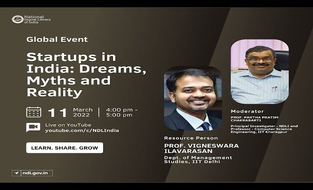 Global Event - Startups in India: Dreams, Myths and Reality