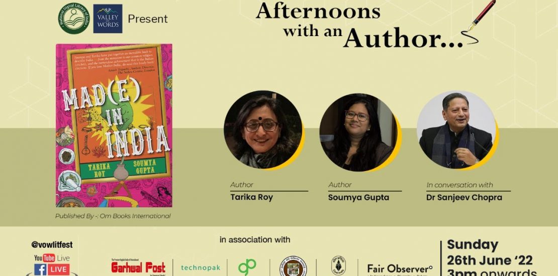 Afternoons with an Author: 26th June, 2022 with Soumya Gupta/Tarika Roy